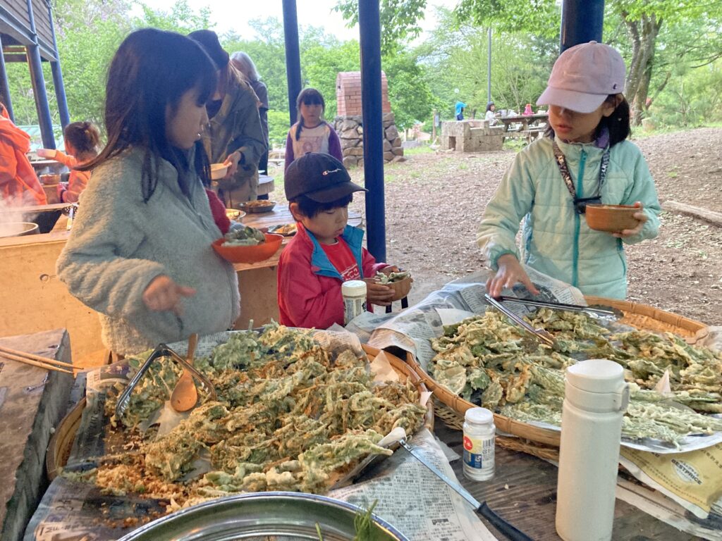 tempura making